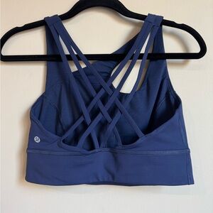 lululemon Blue Energy Bra Size 10